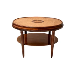 French Art Deco Walnut Center Table, 1930s